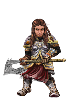 Dwarf Female Character Portrait