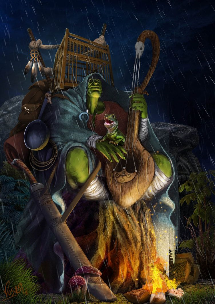 Image result for evil orc bard